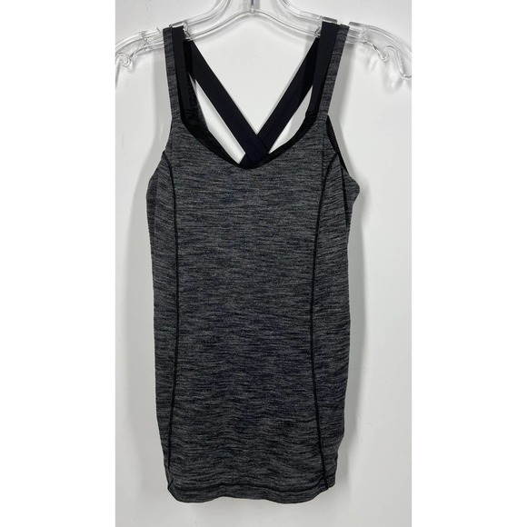 Lululemon Camo Bra Relaxed Tank 6 Gray Black NWOT - Picture 6 of 14